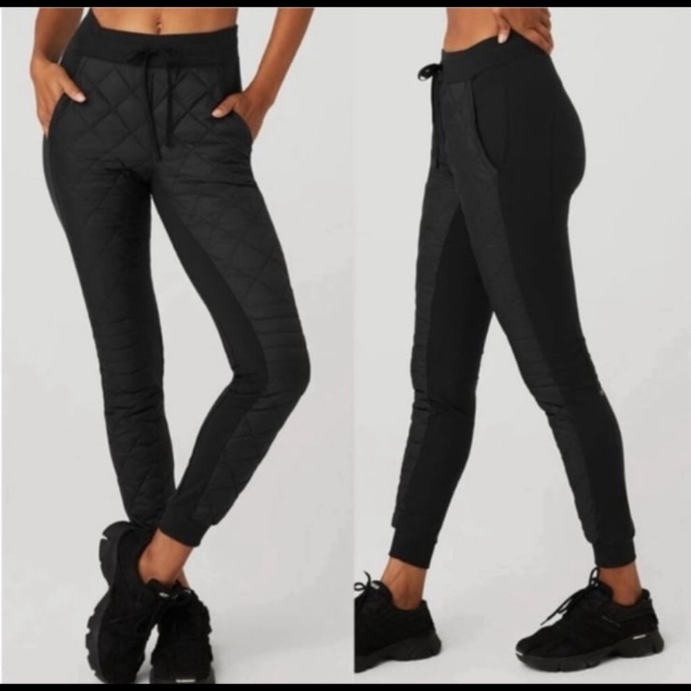 Airbrush Winter Warm Alo Yoga High-Waist Moto Puffer Pant XXS Warm Snow Pants